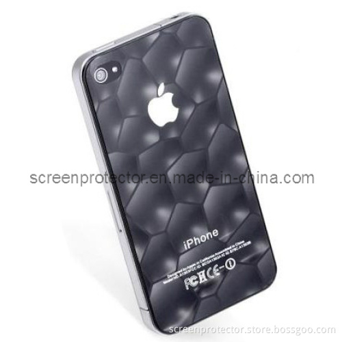 3D Heart Design Screen Protector for iPhone 4 Front and Back